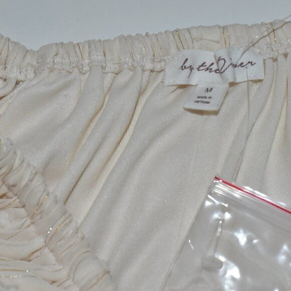 By The River Swiss Dot Boho Summer Crop Top Size L NWOT - Picture 5 of 11